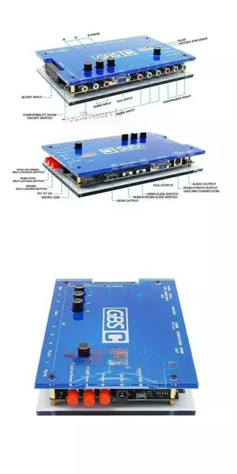 Controlador Conversor GBS adeq - Scart To Hdmi avaliação e preço