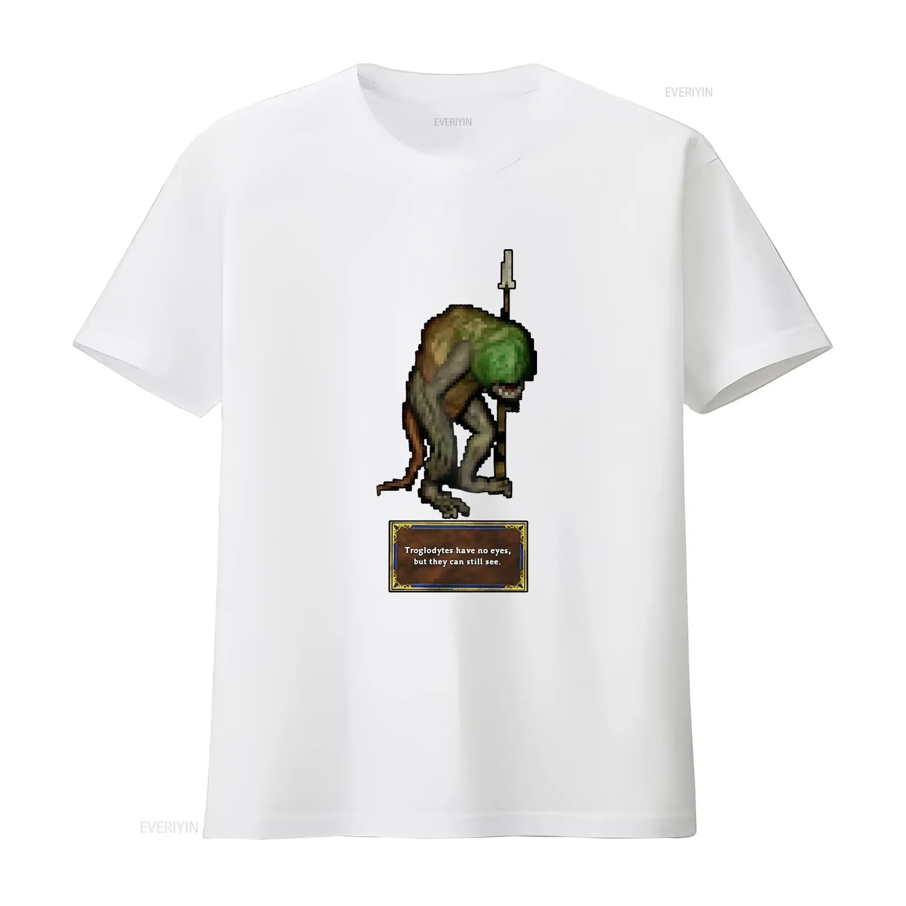 Camiseta Vintage Troglodyte He - Retro Gaming T Shirt avaliação e preço