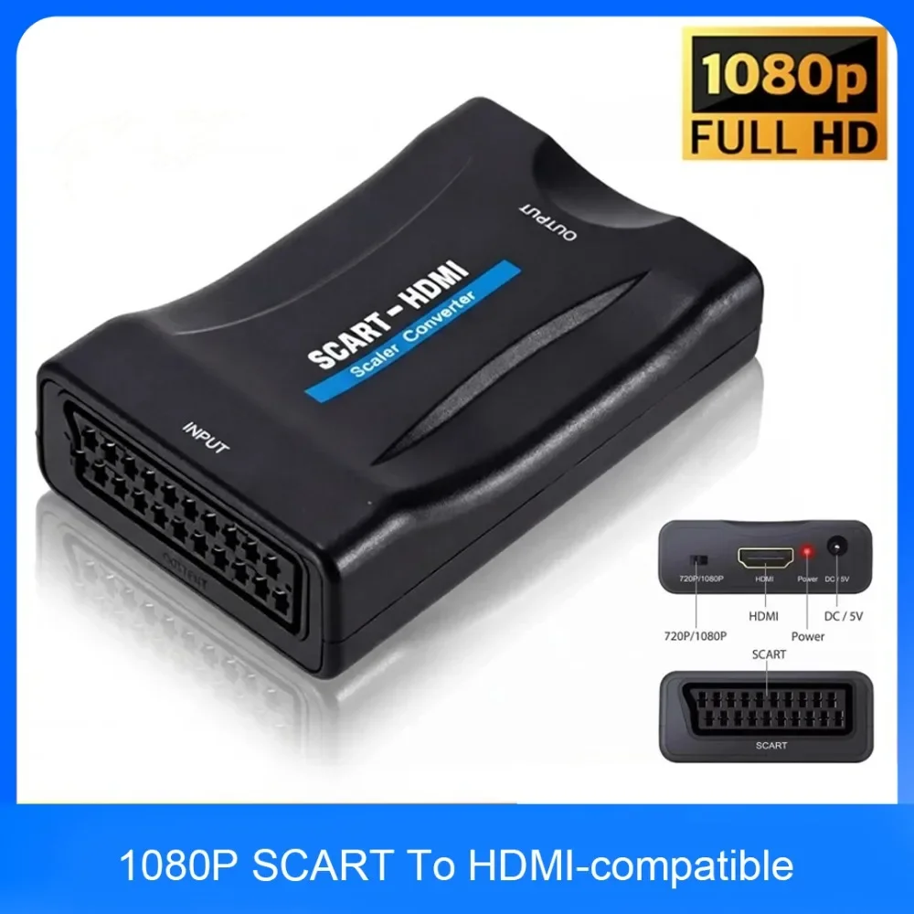 Adaptador Conversor SCART para - Scart To Hdmi avaliação e preço